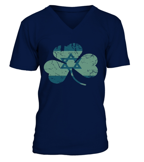 Irish Jewish Shamrock Shirt V-Neck T-shirt