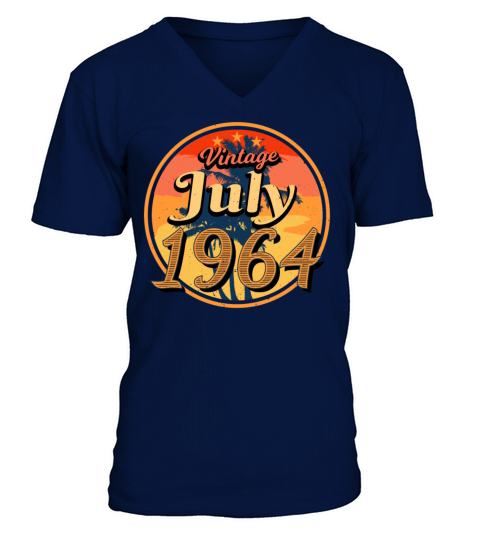 July 1964 Vintage V-Neck T-shirt