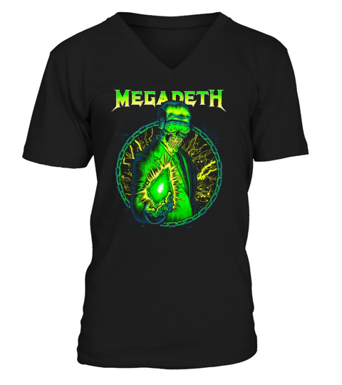 MegaDeth Fans Rust In Peace V-Neck T-shirt