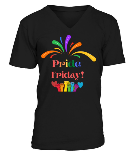 Pride Friday V-Neck T-shirt