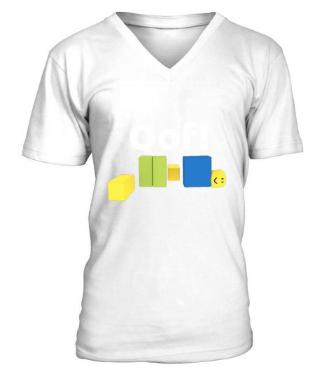 Roblox Oof! Gaming Noob t-shirt T-Shirt V-Neck T-shirt
