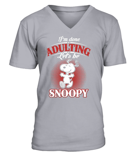 snoopy V-Neck T-shirt