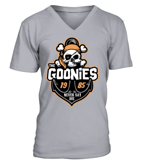 the goonie 1985 never say die V-Neck T-shirt