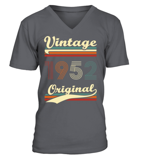 Vintage 1952 original 70 years anniversary V-Neck T-shirt