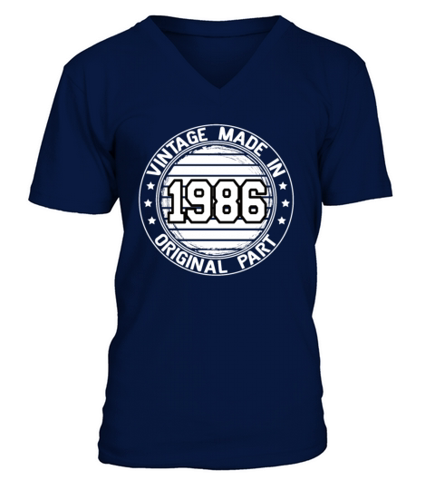 Vintage Made In 1986 Original Part Birthday 1986 V-Neck T-shirt
