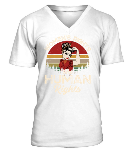Vintage strong Women s Rights Are Human Rights V-Neck T-shirt