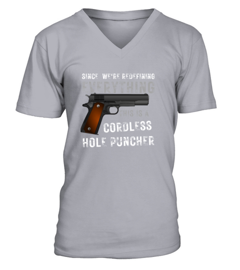 Were Redefining Everything This Is A Cordless V-Neck T-shirt