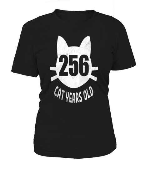 256 Cat Years Old T-Shirt Funny 60th Birthday Gag Gift Women's T-Shirt