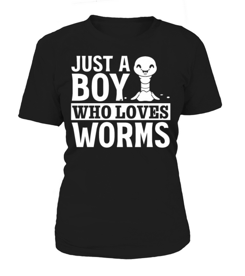 Compost Worms Worm Lover I Just A Boy Who Loves Women's T-Shirt