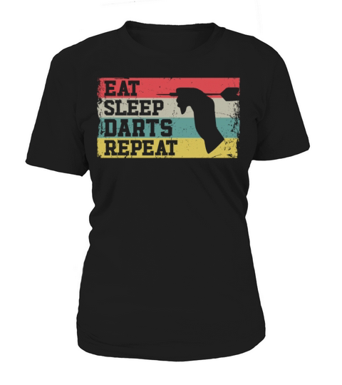 Darts Retro Vintage Eat Sleep Women's T-Shirt