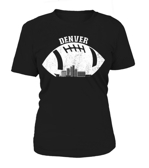 Denver Colorado Skyline Football Vintage Denver Women's T-Shirt