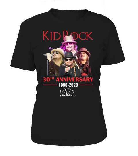 Kid Rock 30th anniversary 1990-2020 signature shirt Women's T-Shirt