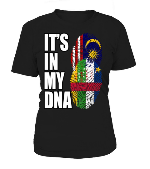Malaysian And Central African Mix Heritage DNA Fla Women's T-Shirt