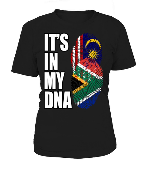 Malaysian And South African Mix Heritage DNA Flag Women's T-Shirt