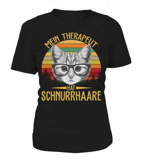 Mein Therapeut Hat Schnurrhaare Vintage Funny Women's T-Shirt