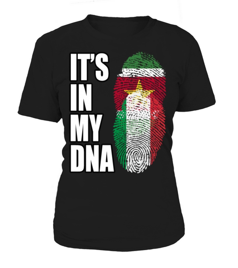 Surinamese And Italian Vintage Heritage DNA Flag Women's T-Shirt