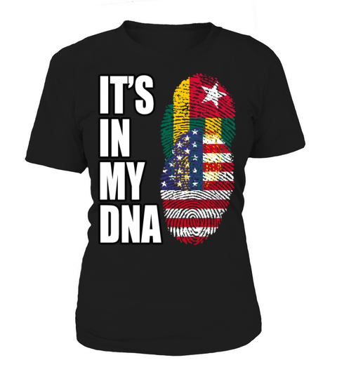 Togolese And American Mix Heritage DNA Flag Women's T-Shirt