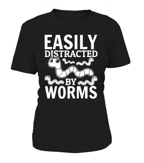 Worm Lover Compost Worm Easily Distracted By Worms Women's T-Shirt