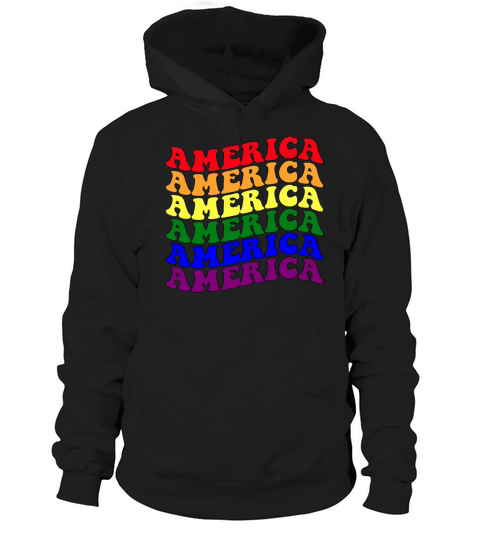 America Merica LGBT Hoodie Unisex