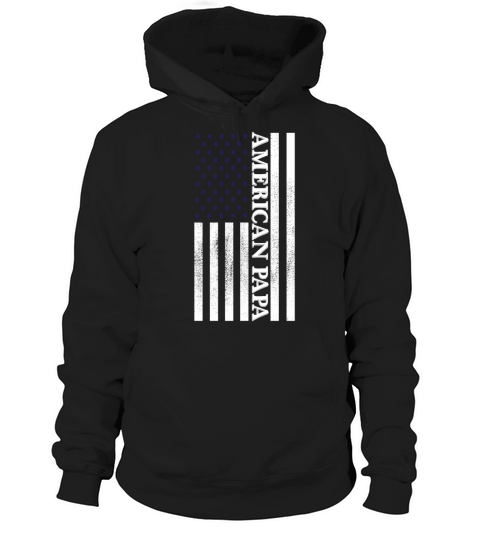 American Papa Vintage American Flag USA Patriotic Hoodie Unisex