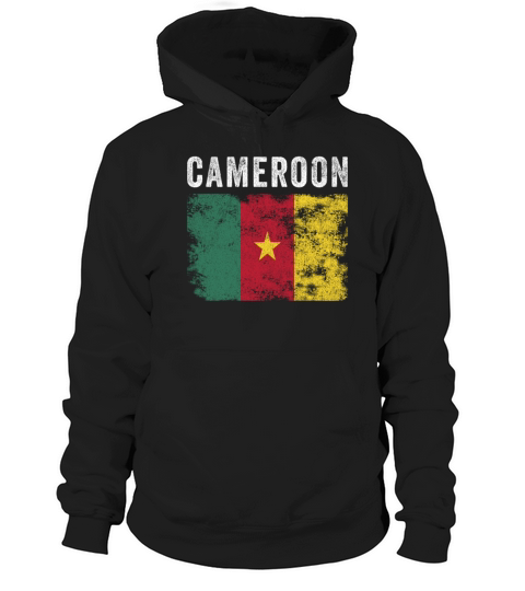 Cameroon Flag Vintage - Cameroonian Flag Hoodie Unisex