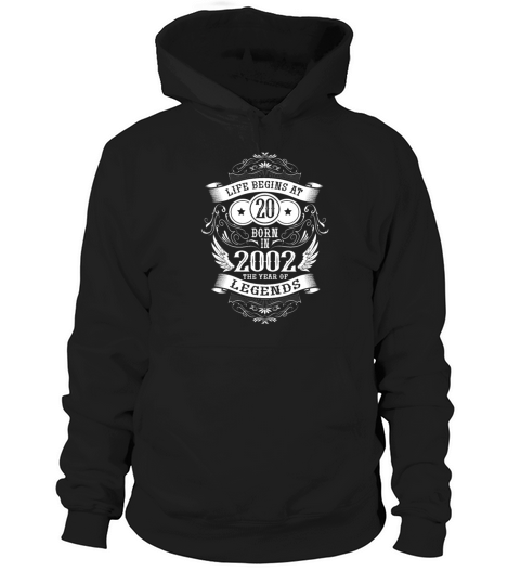 Funny sayings for the 20th birthday born in 2002 Hoodie Unisex