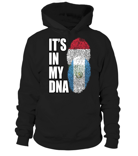 Hungarian And Guatemalan Mix Heritage DNA Flag Hoodie Unisex