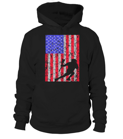 Lacrosse Player American Flag Vintage Design Lax Player shirt Hoodie Unisex