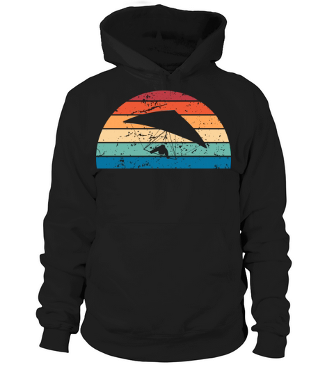 Retro Paragliding Sunset Vintage Paraglider Hoodie Unisex