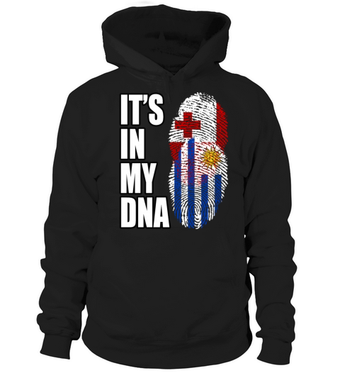 Tongan And Uruguayan Mix Heritage DNA Flag Hoodie Unisex