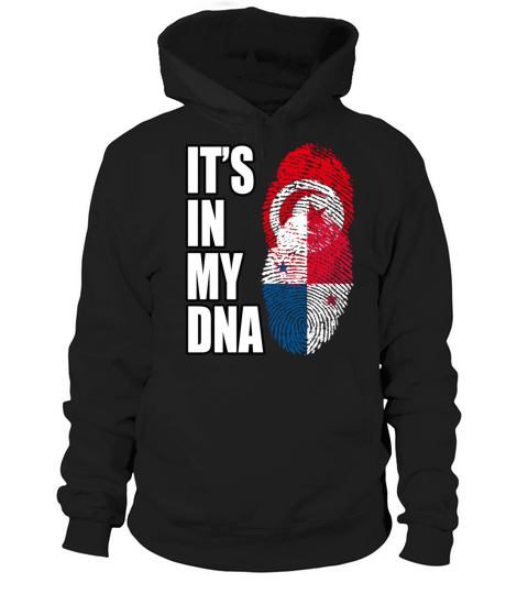 Tunisian And Panamanian Mix Heritage DNA Flag Hoodie Unisex