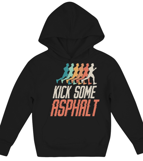Running Runner Half Marathon Kids Hoodie