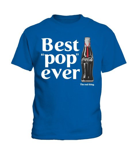 Coca-Cola Best Pop Ever Dad Bottle Graphic T-Shirt Kids T-Shirt