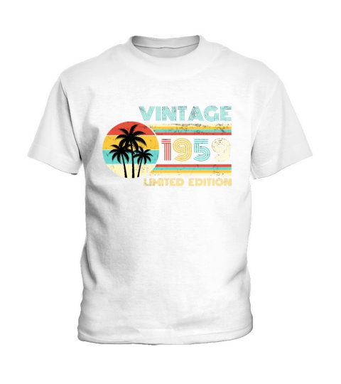 Funny Birthday Born in 1959 Limited Edition Kids T-Shirt