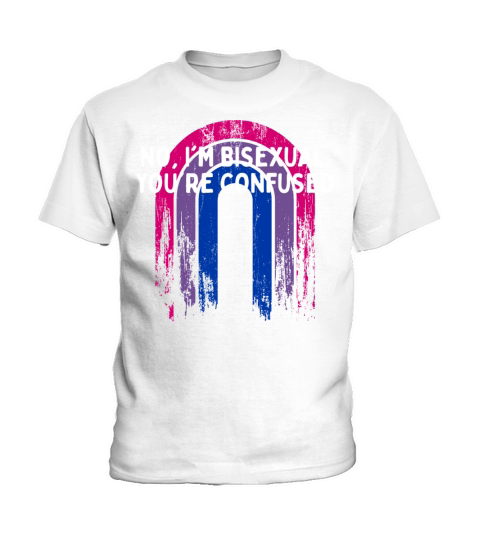 Im Bisexual Youre Confused Bi LGBTQ Bi Pride Kids T-Shirt