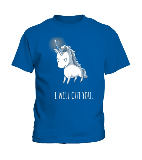 JUXING Mens Stabby The Unicorn I Will Cut You Tee Men Women Man Woman Lover Hoodie Kids T-Shirt