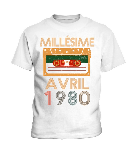 Millésime Avril 1980 Kids T-Shirt
