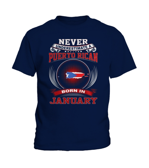 NEVER-PUERTO RICAN-JANUARY Kids T-Shirt