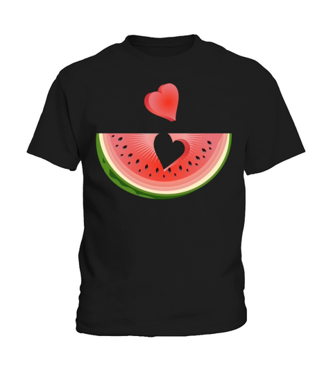Piece of a watermelon with a heart Kids T-Shirt