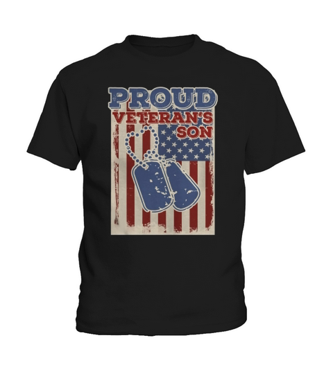 Proud Veterans Son Tee Shirt Gift For Veteran Day Kids T-Shirt
