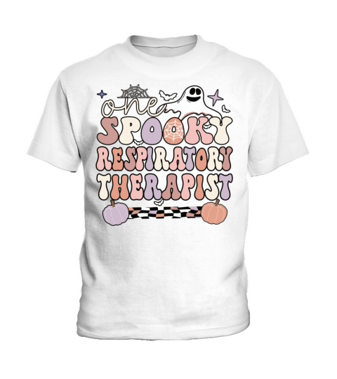 Respiratory Therapist Gifts RT Therapy Halloween Kids T-Shirt