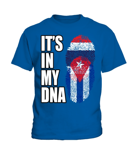 Thai And Cuban Vintage Heritage DNA Flag Kids T-Shirt