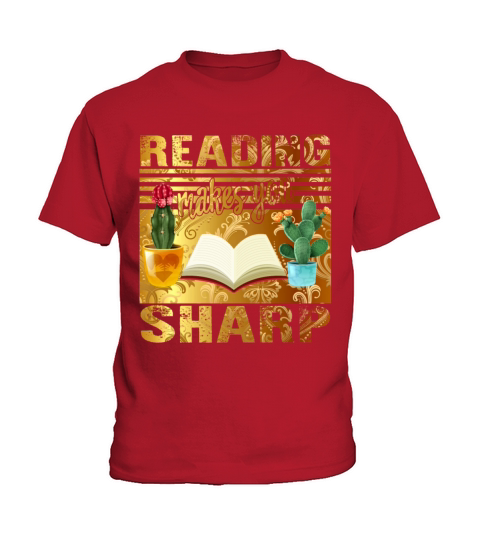Vintage Reading Shirt Reading Makes You Sharp Kids T-Shirt