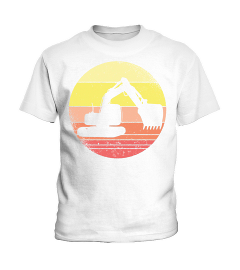 Vintage Retro Excavator Kids T-Shirt