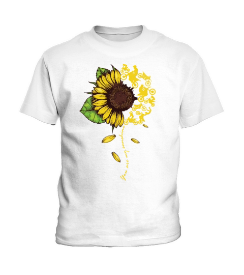 You Are My Sunshine Sunflower Dirtbike Motocross Kids T-Shirt