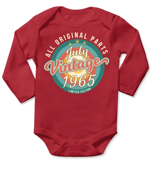1965 July Limited Edition Long Sleeve Baby One-Piece
