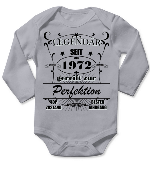 1972 Birthday Man 50 Years Decoration Funny 50s 50 Long Sleeve Baby One-Piece