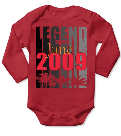 2009 vintage born in June gift Long Sleeve Baby One-Piece