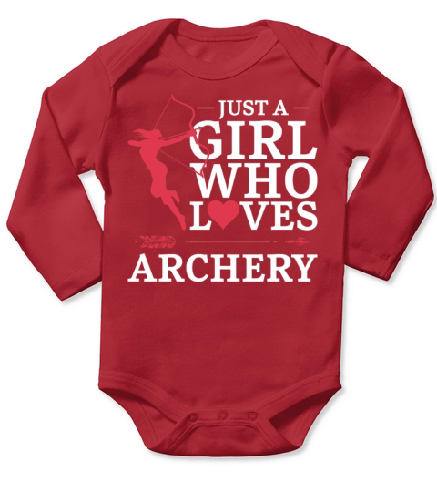 Archery Bow Archer Girl Vintage Long Sleeve Baby One-Piece