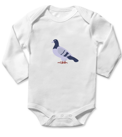 artboard birds 02 Long Sleeve Baby One-Piece